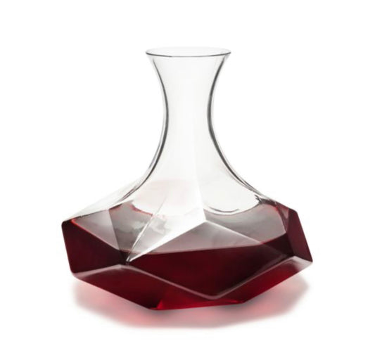 Faceted Crystal Wine Decanter