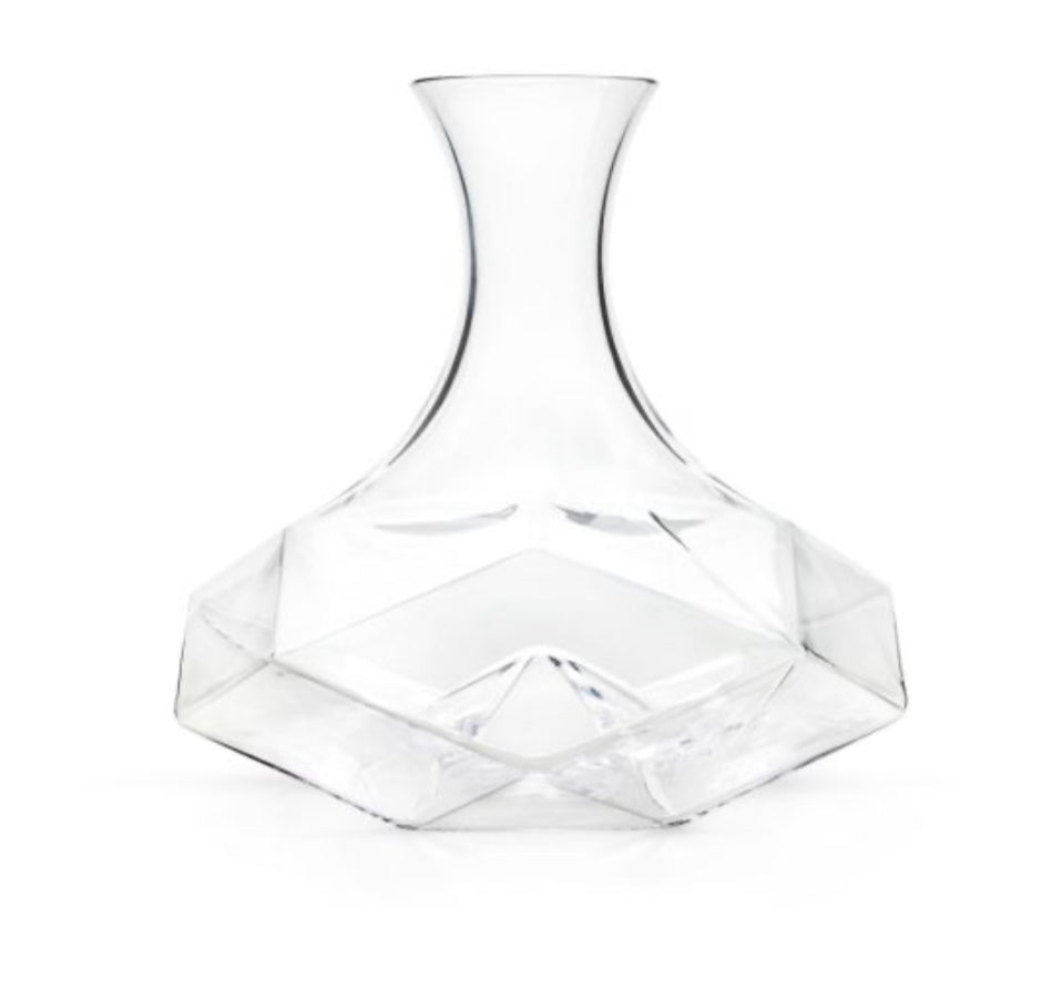 Faceted Crystal Wine Decanter