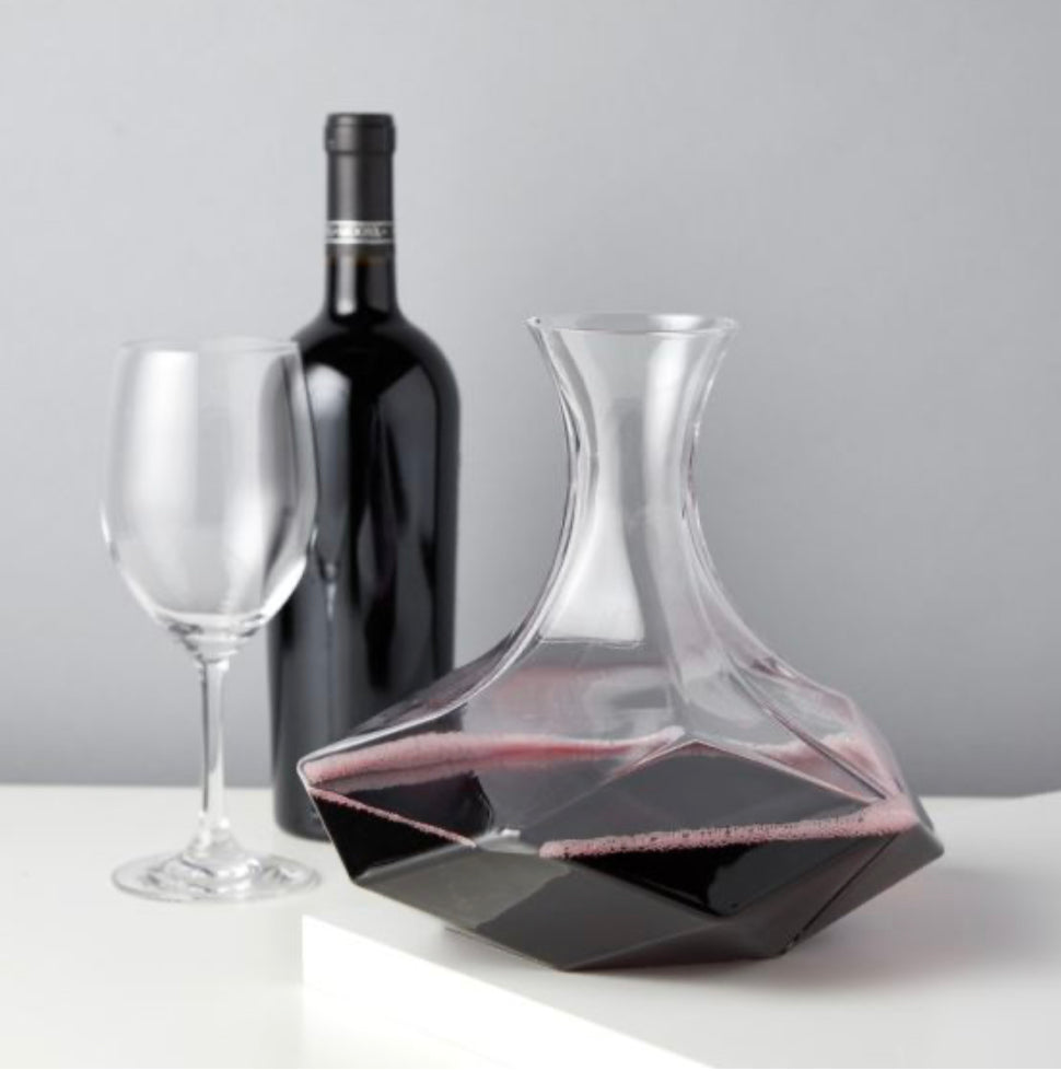Faceted Crystal Wine Decanter