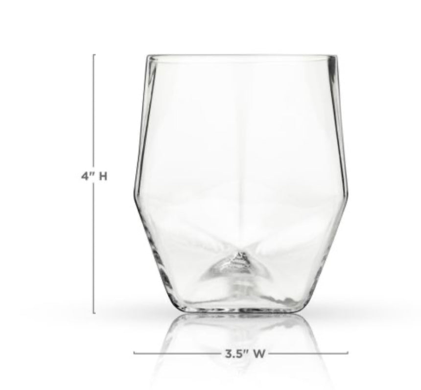 Faceted Crystal Tumblers