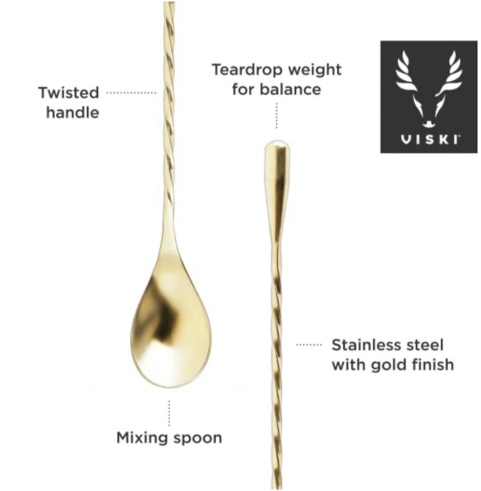 Gold Weighted Bar Spoon