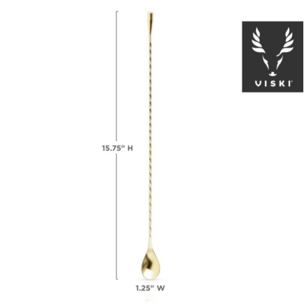 Gold Weighted Bar Spoon
